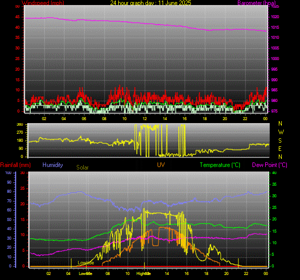 24 Hour Graph for Day 11