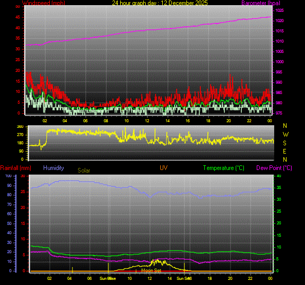 24 Hour Graph for Day 12