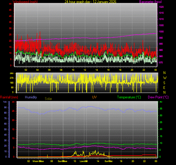 24 Hour Graph for Day 12