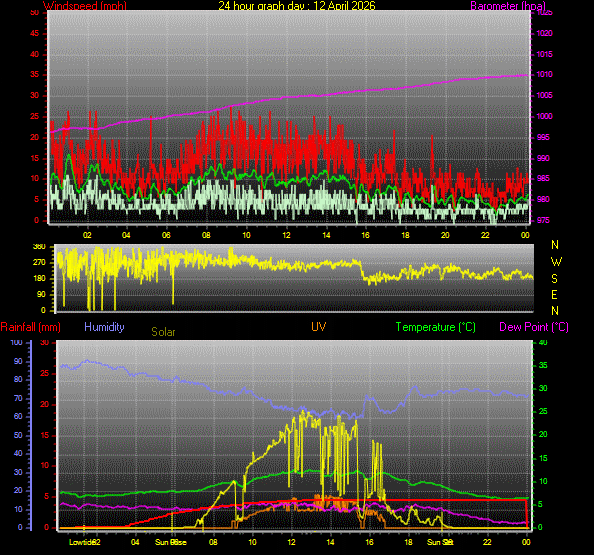 24 Hour Graph for Day 12