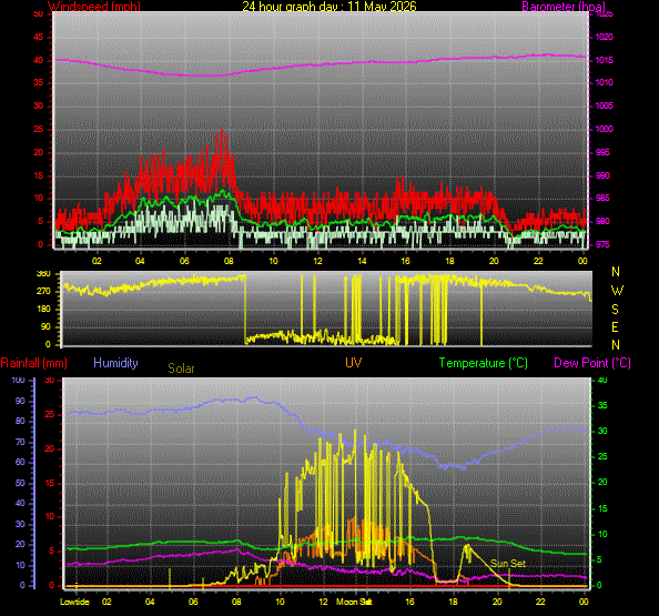 24 Hour Graph for Day 11