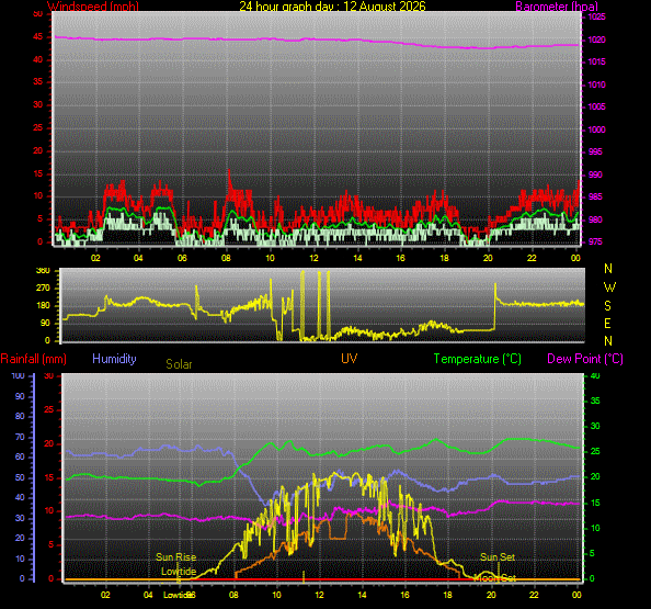 24 Hour Graph for Day 12