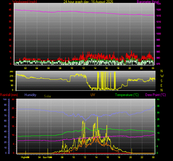 24 Hour Graph for Day 16