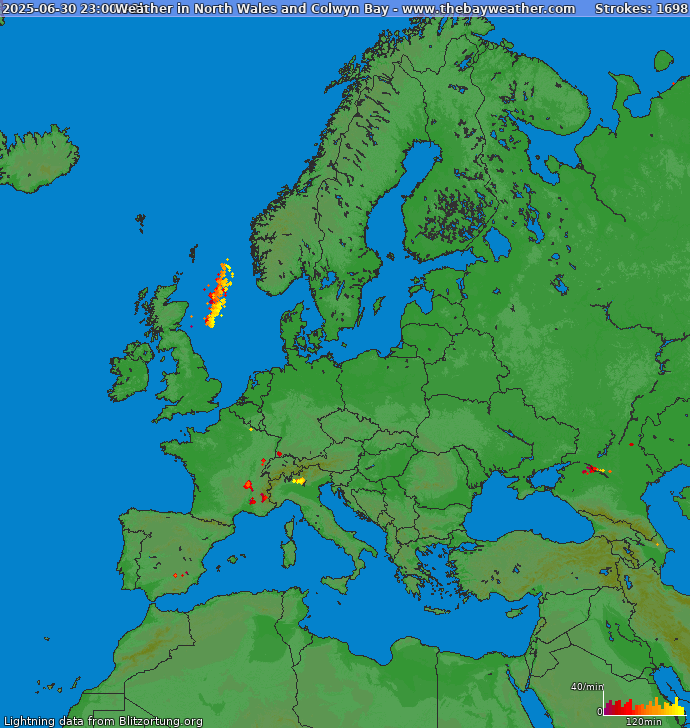 Zibens karte Europa 2025.07.01 (Animācija)
