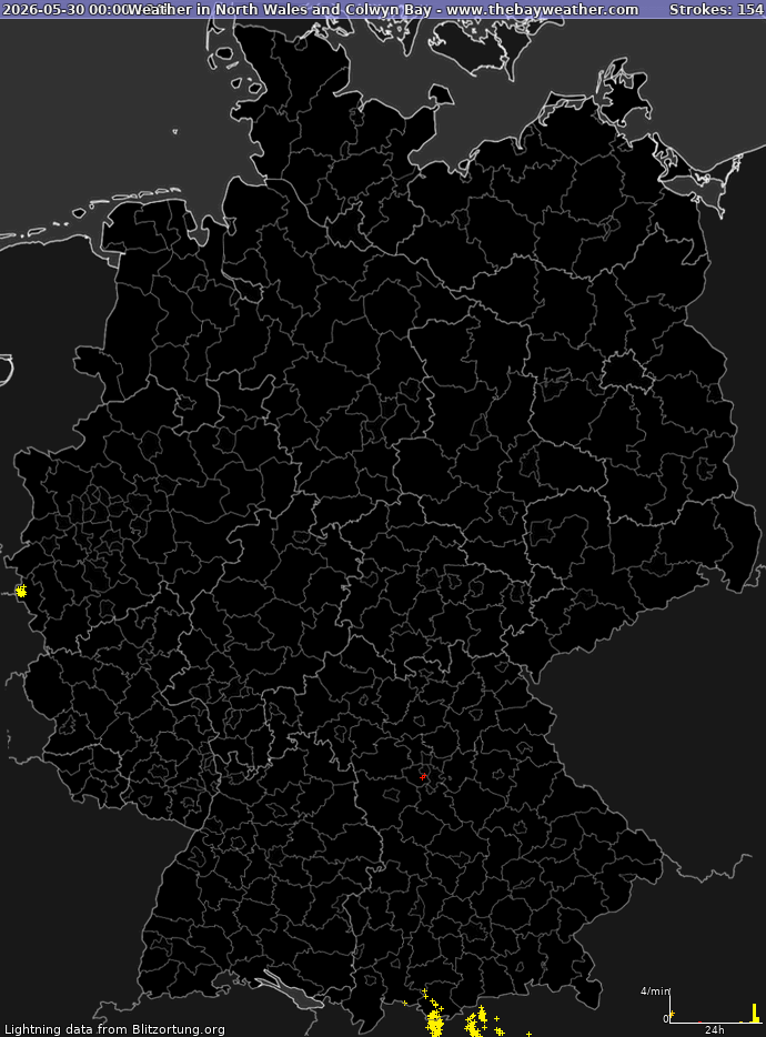 Lightning map Germany 2026-05-31