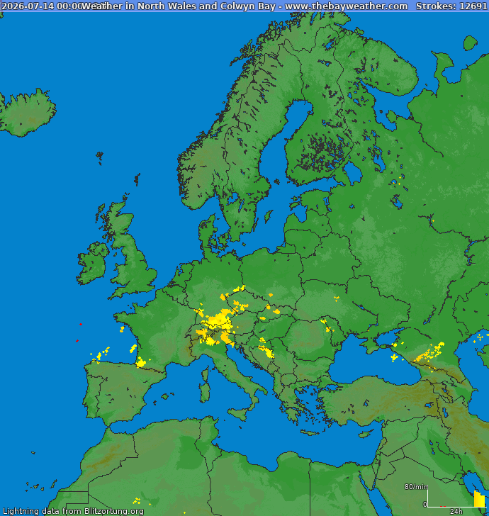 Blitzkarte Europa 15.07.2026