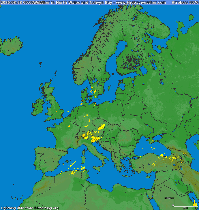 Blitzkarte Europa 29.08.2026